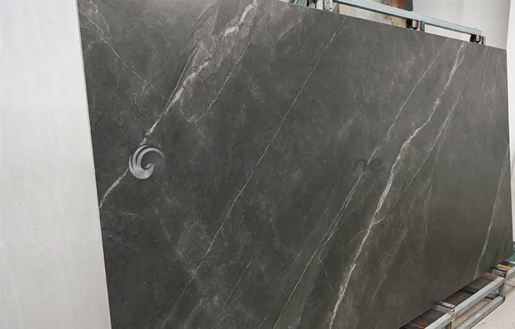 honed grey sintered stone countertops