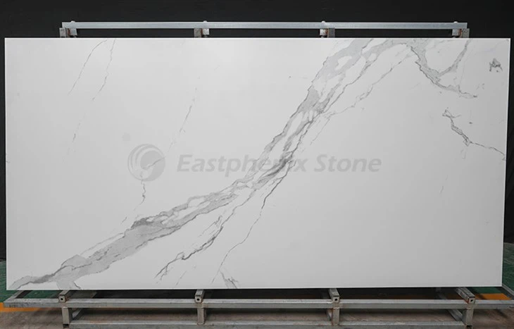 White marble effect shower panels